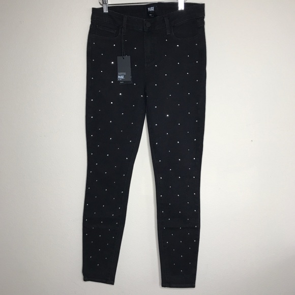 Paige Verdugo Skinny Krystal Noir NWT USA Size-29 - Picture 5 of 16